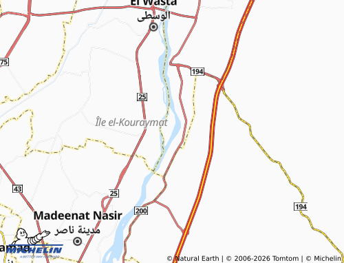 MICHELIN-Landkarte Jazeerat al-Kareemat - ViaMichelin