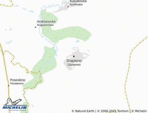 MICHELIN Shapkino map - ViaMichelin