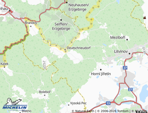Mappa MICHELIN Nová Ves v Horách - ViaMichelin
