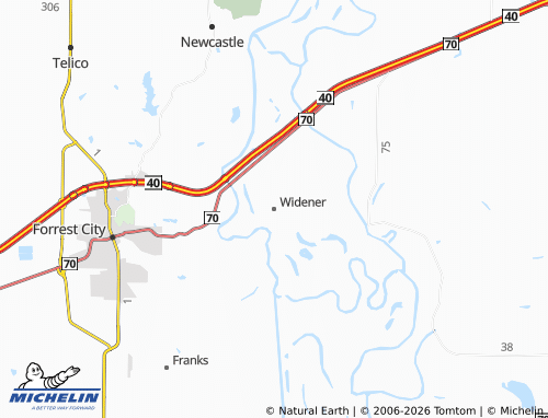Mappa MICHELIN Widener - ViaMichelin