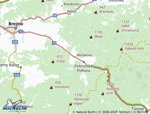 MICHELIN Michalová map - ViaMichelin