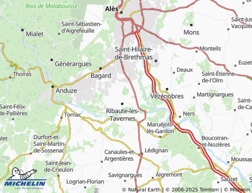 MICHELIN Mas du Courtisan map - ViaMichelin