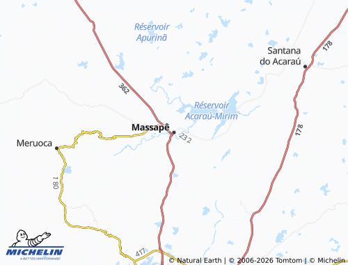 Mappa MICHELIN Massapê - ViaMichelin