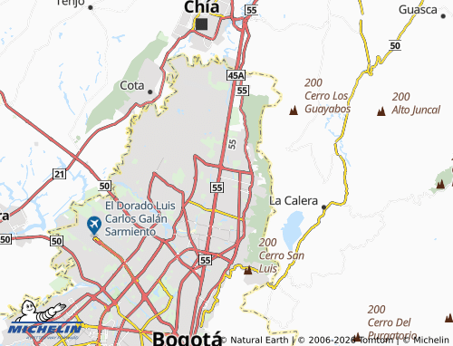Carte MICHELIN El Toberín - ViaMichelin