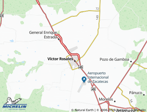 Kaart MICHELIN Ampliación América - ViaMichelin