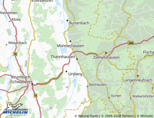 MICHELIN-Landkarte Thannhausen - ViaMichelin