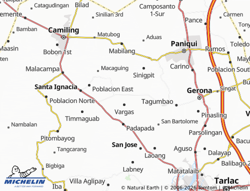 MICHELIN Pilpila map - ViaMichelin