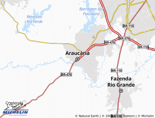 Mappa MICHELIN Araucária - ViaMichelin