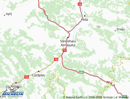 Carte MICHELIN Zimbor - ViaMichelin