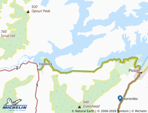 Mapa MICHELIN Moetapu Bay - ViaMichelin