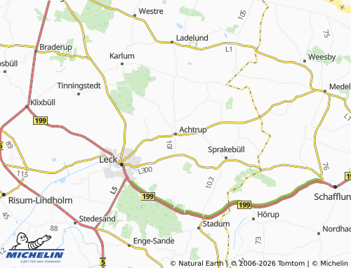 MICHELIN Achtrup map - ViaMichelin