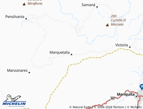 Mappa MICHELIN Marquetalia - ViaMichelin