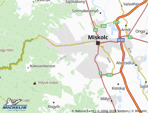 MICHELIN-Landkarte Batthyány sor - ViaMichelin