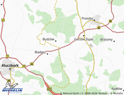 Carte MICHELIN Dębina - ViaMichelin