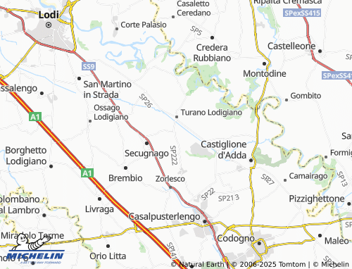 MICHELIN-Landkarte Melegnanello - ViaMichelin