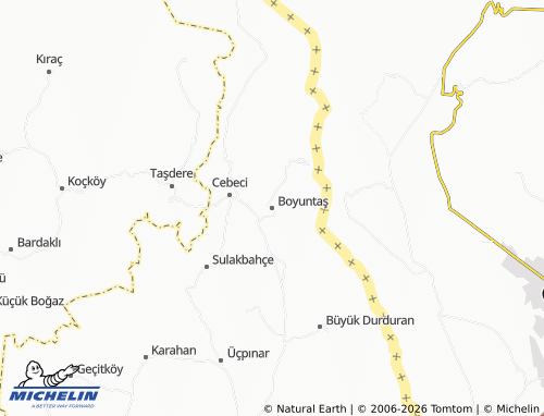 MICHELIN-Landkarte Boyuntaş - ViaMichelin