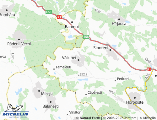 Mappa MICHELIN Vălcineț - ViaMichelin