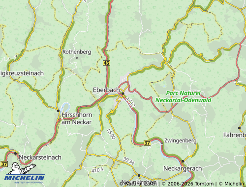 MICHELIN Eberbach map - ViaMichelin