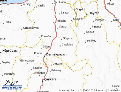 Carte MICHELIN Çataldere - ViaMichelin