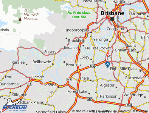 MICHELIN Mount Ommaney map - ViaMichelin