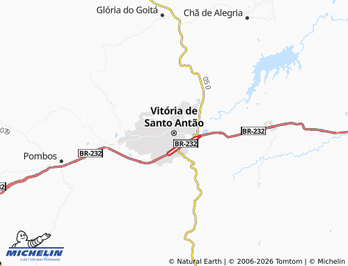Mappa MICHELIN Vitória de Santo Antao - ViaMichelin