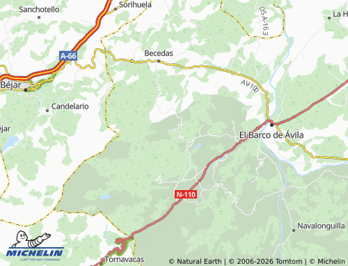 MICHELIN Tremedal map - ViaMichelin
