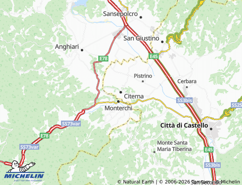 Kaart MICHELIN Citerna - ViaMichelin