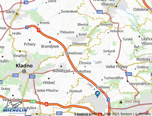 MICHELIN-Landkarte Zájezd - ViaMichelin