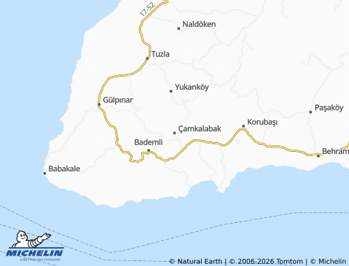 MICHELIN Çamkalabak map - ViaMichelin