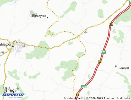 Mapa MICHELIN Gosław - ViaMichelin