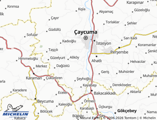 MICHELIN Ayvazlar map - ViaMichelin