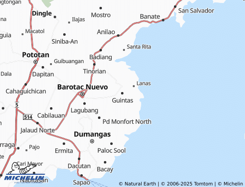 MICHELIN Guintas map - ViaMichelin