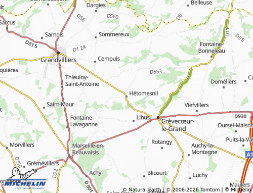 Mappa MICHELIN Hétomesnil - ViaMichelin