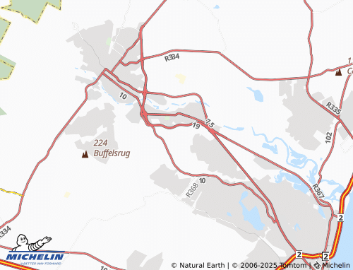 MICHELIN Reservoir Hills map - ViaMichelin