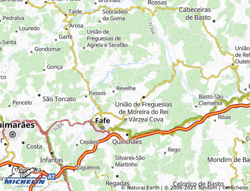 MICHELIN Quintela de Estorãos map - ViaMichelin