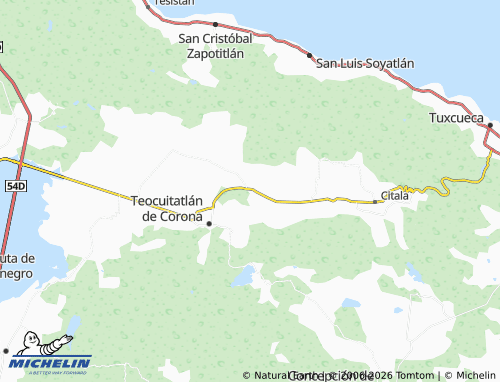 Mappa MICHELIN Tierra Blanca - ViaMichelin