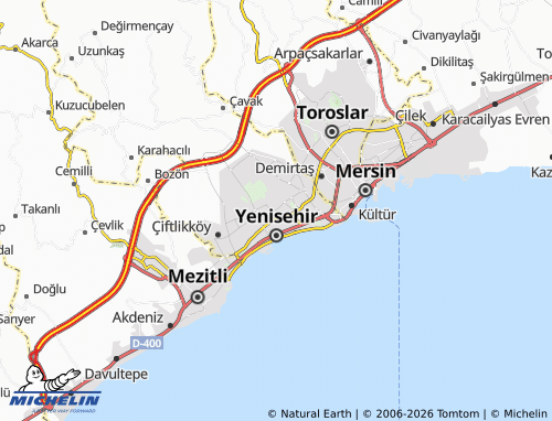 MICHELIN Menteş map - ViaMichelin