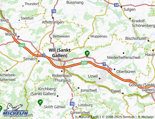 Kaart MICHELIN Züberwangen - ViaMichelin