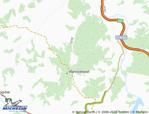 MICHELIN Leadhills map - ViaMichelin