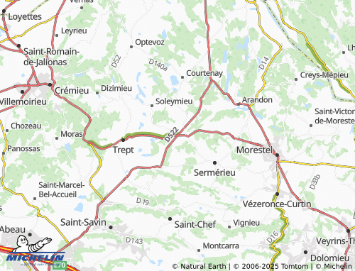 Carte MICHELIN Sablonnières - ViaMichelin