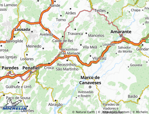 MICHELIN Castelões map - ViaMichelin