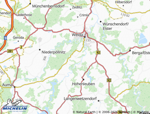 MICHELIN Steinsdorf map - ViaMichelin
