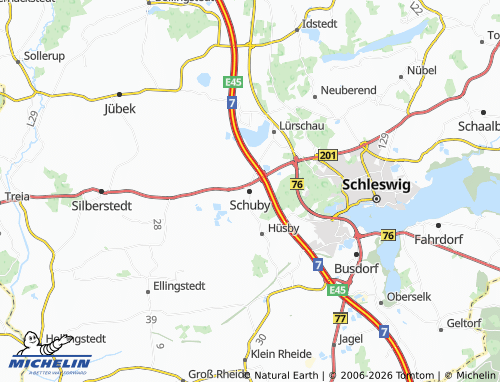 MICHELIN Schuby map - ViaMichelin