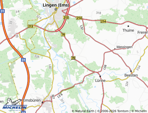 MICHELIN Bramsche map - ViaMichelin