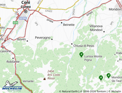 Mapa MICHELIN Montefallonio - ViaMichelin