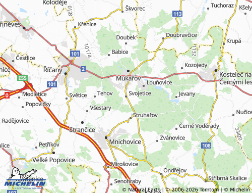 Mappa MICHELIN Svojetice - ViaMichelin