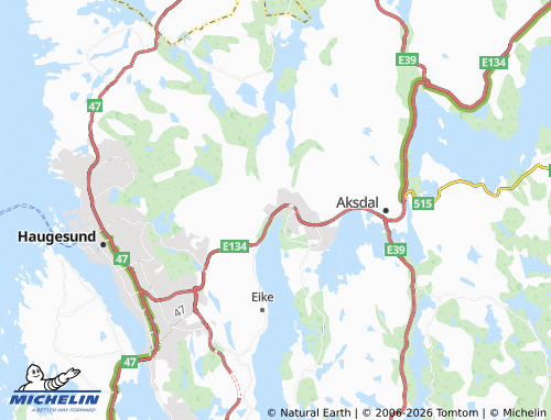 MICHELIN-Landkarte Førdesfjorden - ViaMichelin