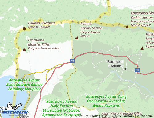 MICHELIN Kastanoussa map - ViaMichelin