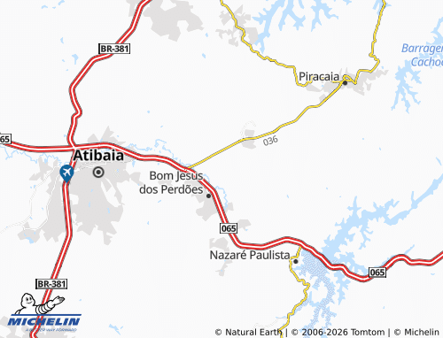 Mapa MICHELIN Guaxinduva - ViaMichelin