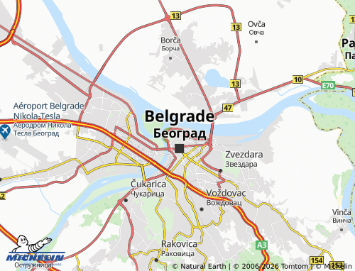 Mapa MICHELIN Stari grad - ViaMichelin